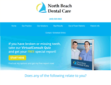 Tablet Screenshot of northbeachdentist.com